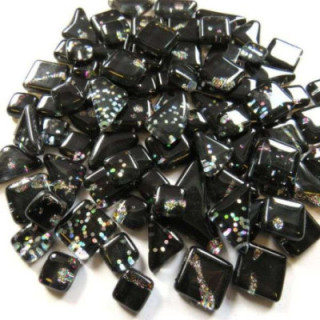 pailletés noir et argent