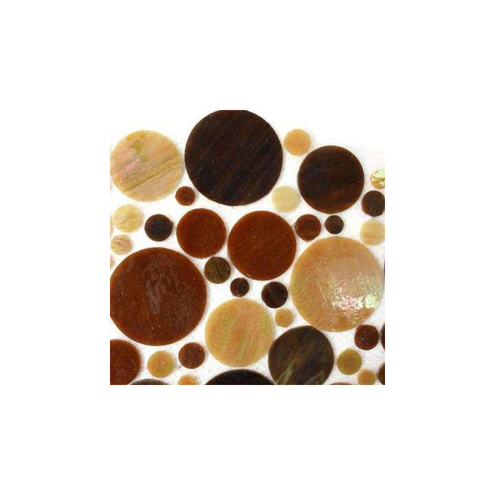 Cercles de verre brun