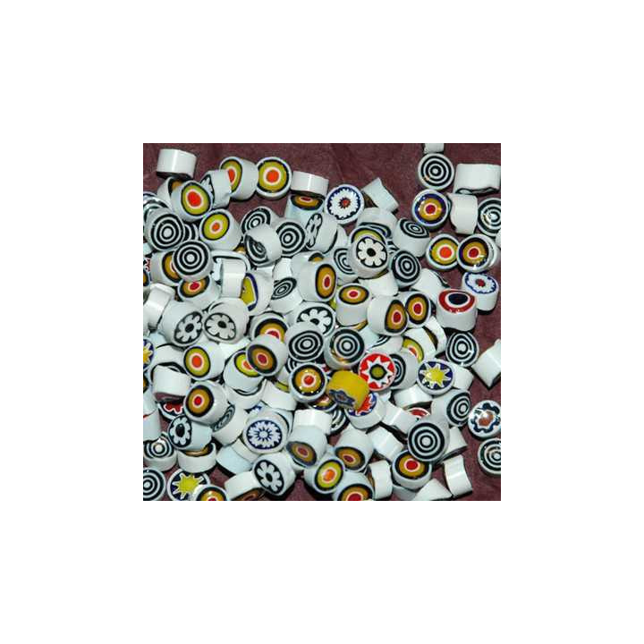 Millefiori mix opaque blanc -20%