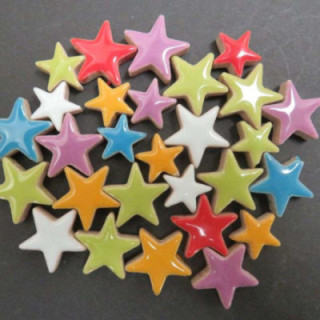 Mix étoiles céramique émaillée