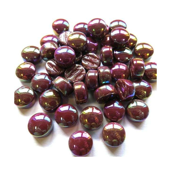 Mini pastilles Bordeaux opalescent
