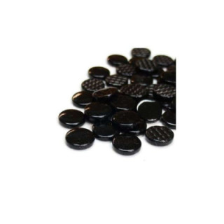 Pastilles de verre noire opale