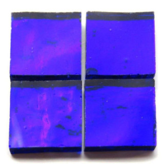 miroir ondulé artisanal bleu amiral