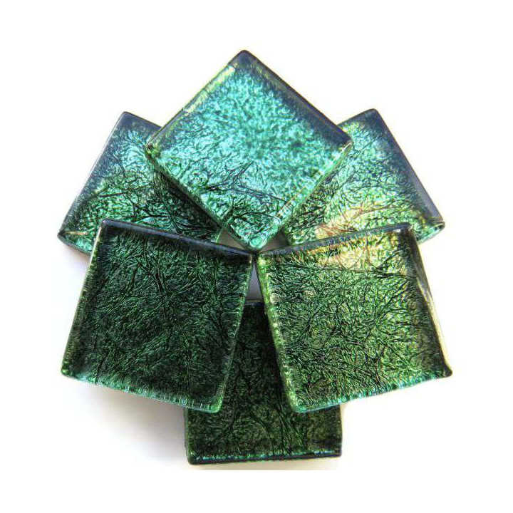 Réflexion mosaïque vert lumineux