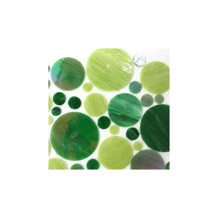Cercles de verre vert- nouvelles couleurs sublimes!