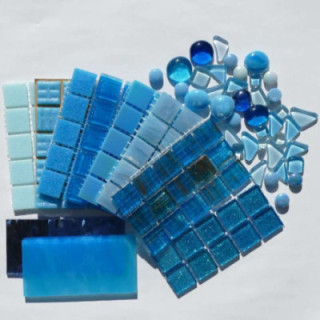 Pack mosaïque bleu moyen