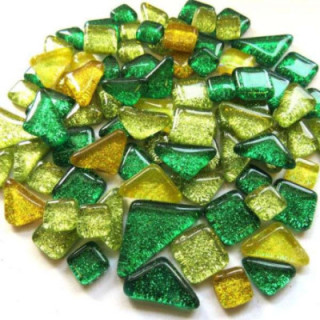 pailleté vert or