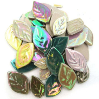 Feuilles de céramique irisée