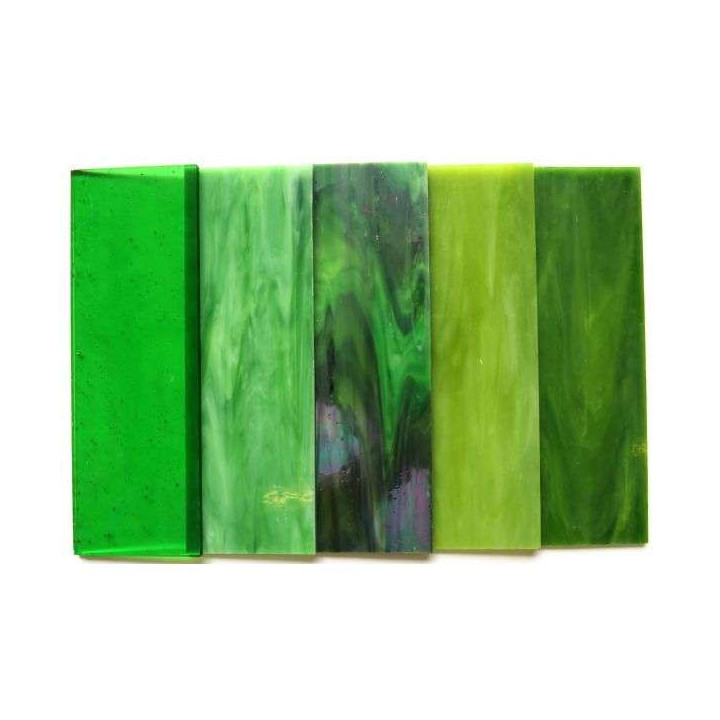 Pack de verre coloré vert