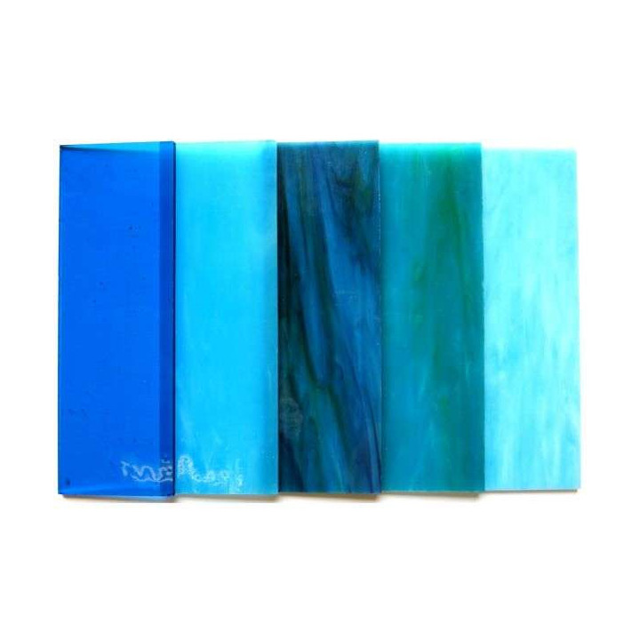 Pack de verre sarcelle et turquoise
