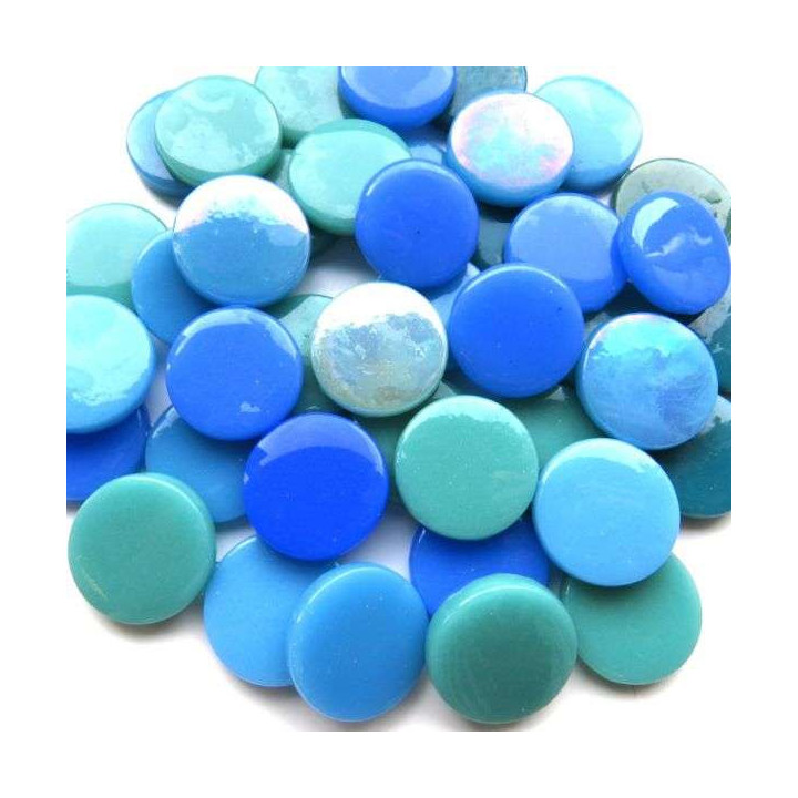 pastille mélange sarcelle 18mm