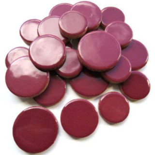 Céramique ronde merlot