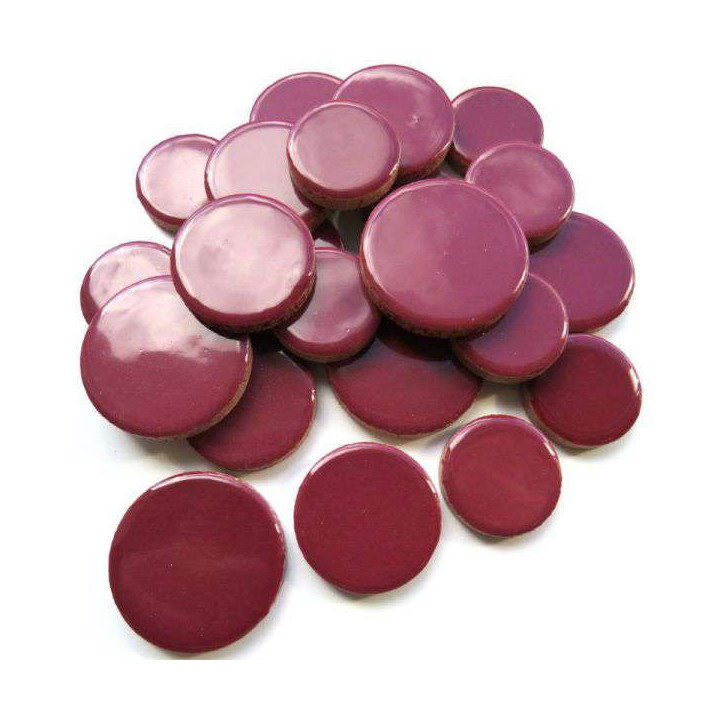 Céramique ronde merlot