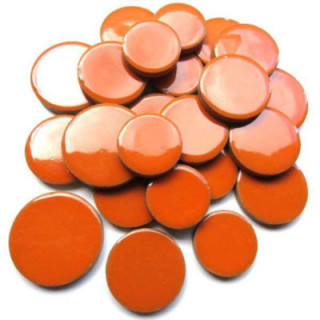 Céramique ronde orange
