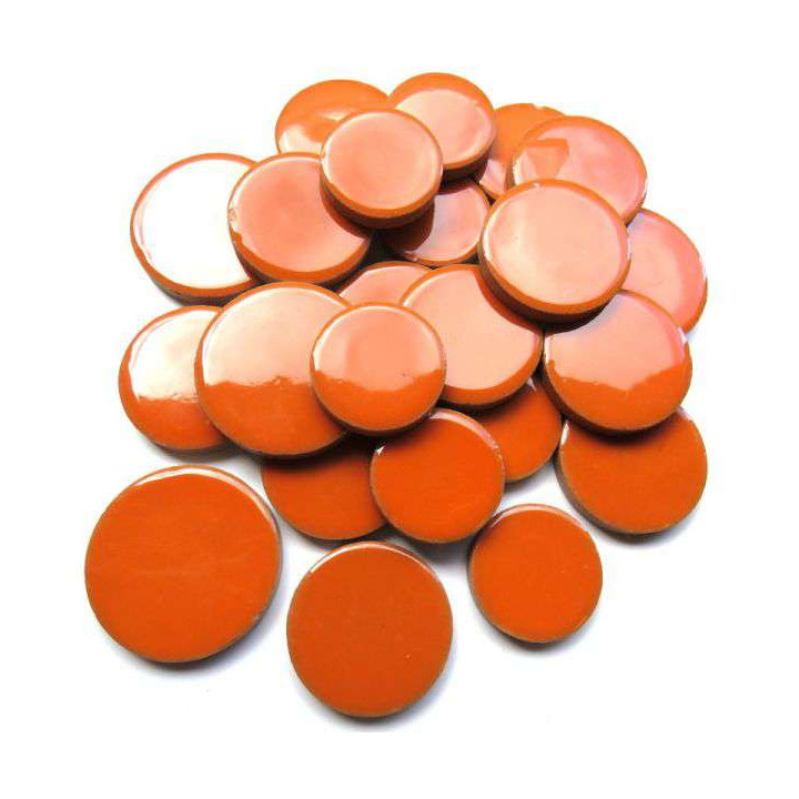 Céramique ronde orange