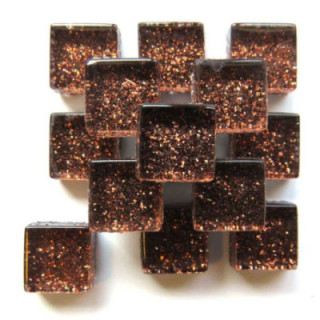mini  pailleté marron