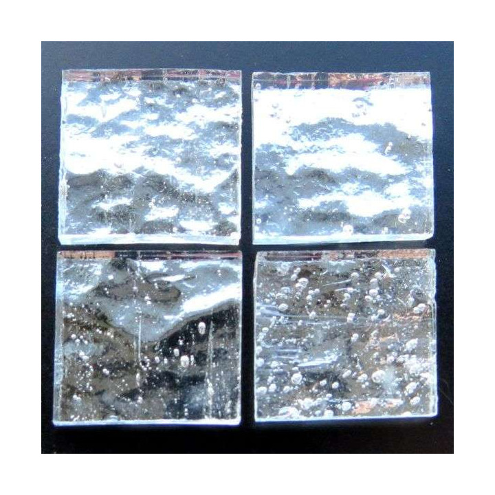 miroir ondulé artisanal argent
