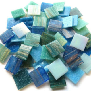 mix pâte de verre bleu/vert