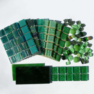 Pack mosaïque vert foncé