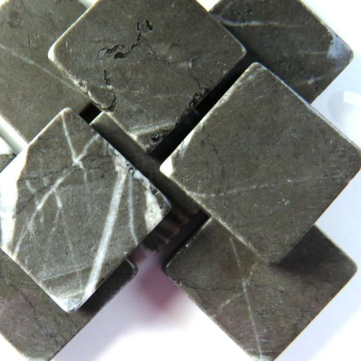 Marbre 4mm gris foncé veiné