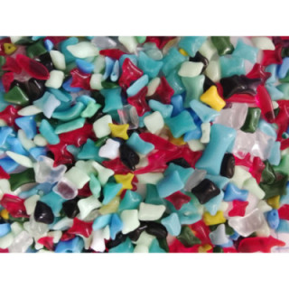 Calcin de verre coloré multicolore