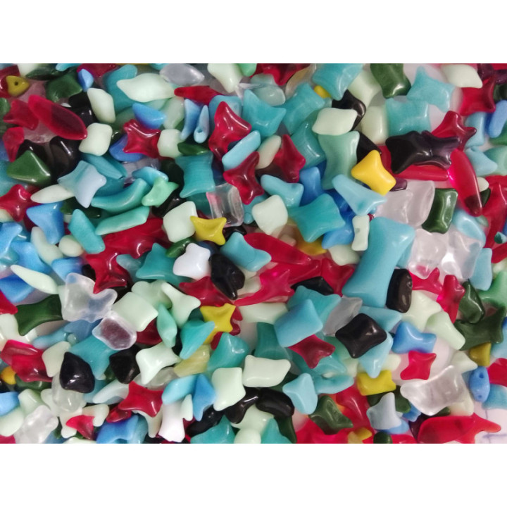 Calcin de verre coloré multicolore