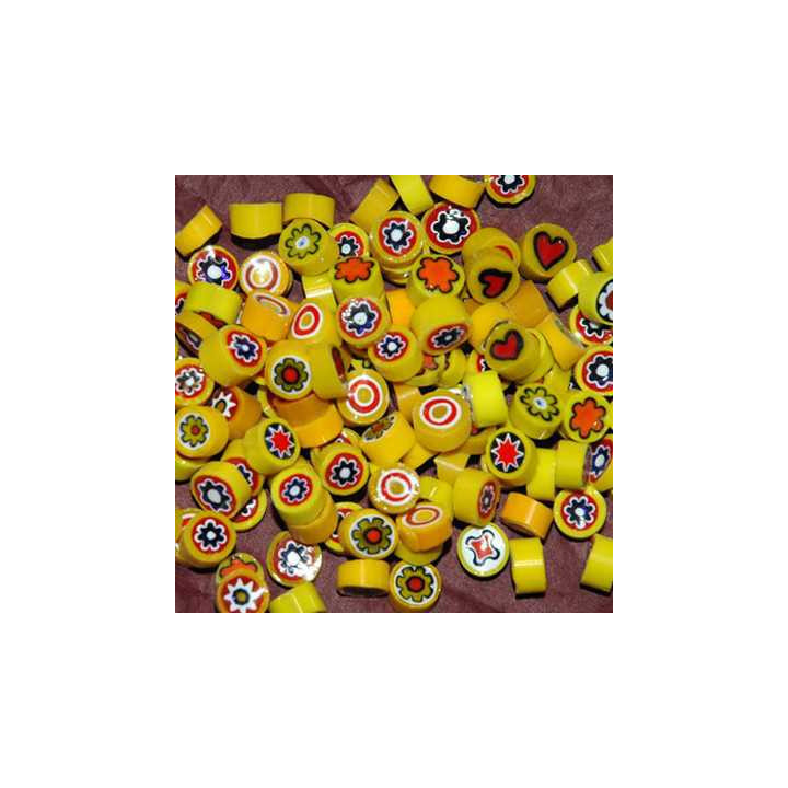 Millefiori mix opaque jaune -20%
