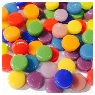 Micro pastilles multicolores 7/8 mm