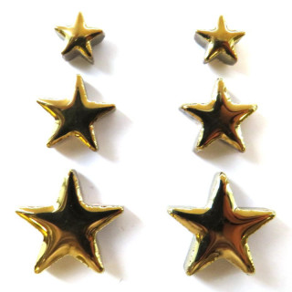 Etoiles de céramique or
