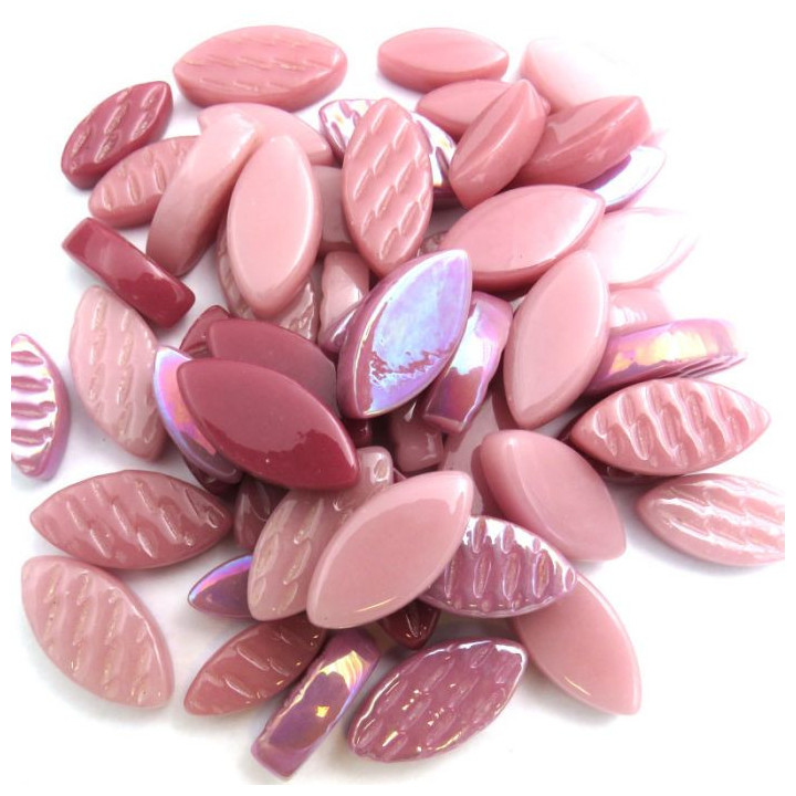 Mix de pétales de verre rose