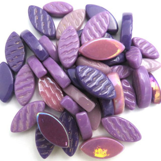 Mix de pétales de verre violet