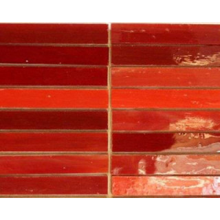 Verre coloré camaïeu rouge