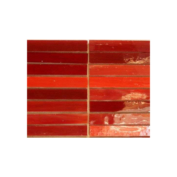 Verre coloré camaïeu rouge