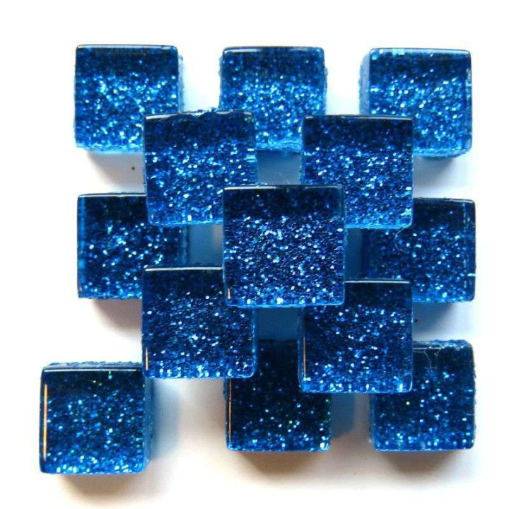 mini  pailleté bleu galaxie
