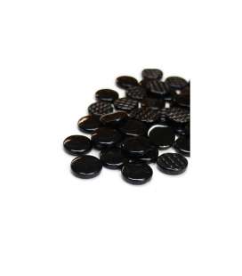 Pastilles de verre noire opale