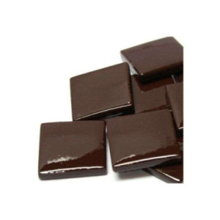 pâte de verre marron sombre