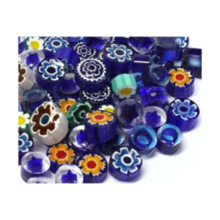 Millefiori mix translucide bleu -10%