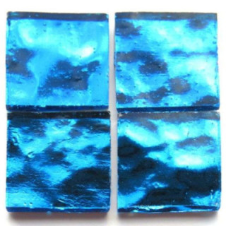 miroir ondulé bleu vif