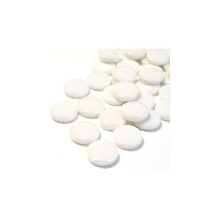 pastille de verre blanche