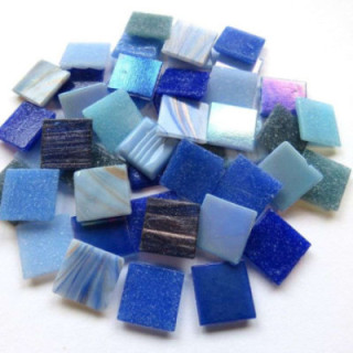 mix pâte de verre bleu