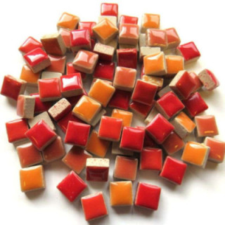 Mini céramique mix rouge orange