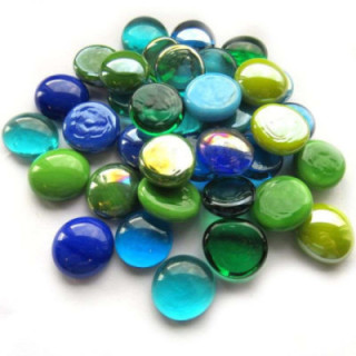 mix billes plates couleurs froides
