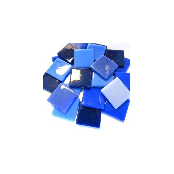 Pâte de verre ottomane  (200g) camaïeu bleu suède