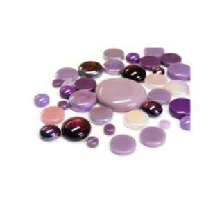 Mix de pastilles de verre violet