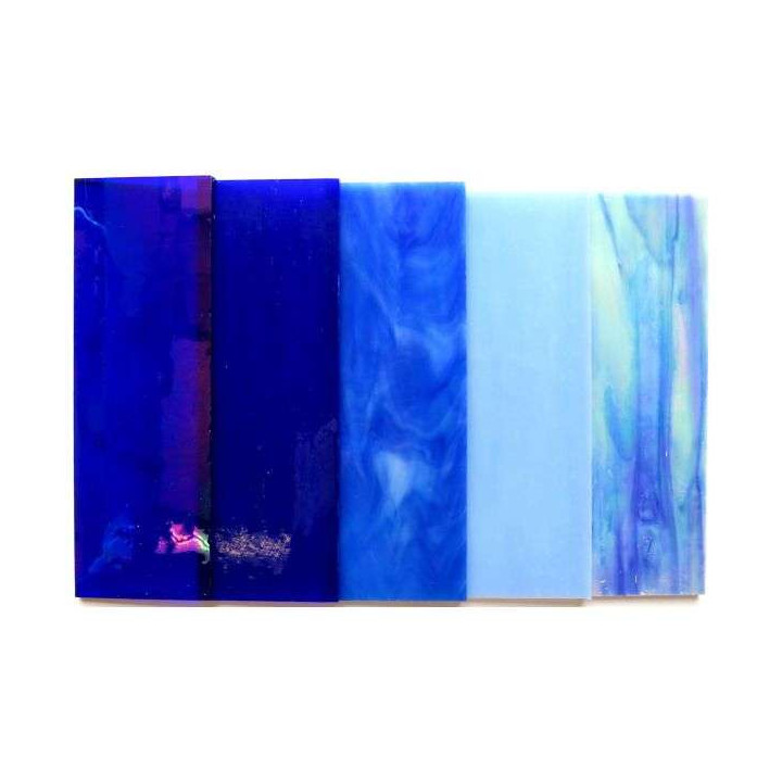 Pack de verre coloré bleu -40%