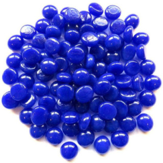 mini billes plates bleu foncé