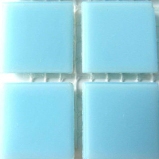 Soie, pâte de verre bleu cérulé.