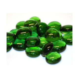 bille plate transparente vert gazon