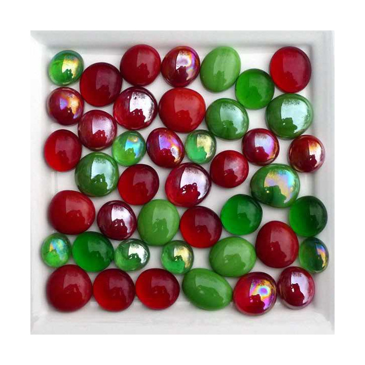 Billes plates de noël