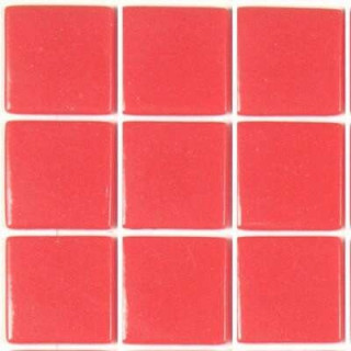pâte de verre rose saumon 4x4cm